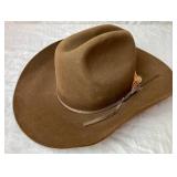 Vintage Resistol 3X Beaver Felt Brown Cowboy 7 1/4 Fit