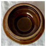 Vintage Vulcania Italian Pottery Cooking Clay Pot and Brown Bean Pot with Lid