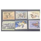 Collection of Six $5 Migratory Bird Hunting Stamps