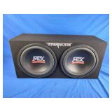 MTX Terminator 1200-Watt Dual Subwoofer Enclosure