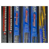 Set of 6 Car Wiper Blades and Rubber Refills