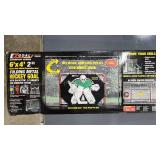 EZGoal Folding Metal Hockey Goal with Backstop, 5 Targets, and Shooter Tutor in orig pkg