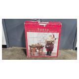 Kirkland Santa with Toy Shop Bench Holiday Decor - in orig box