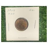 1909 VDB Wheat Cent - Nice