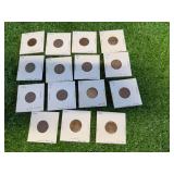 15 Assorted Years Wheat Pennies