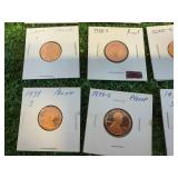 20 Assorted Years Lincoln Cent Proofs