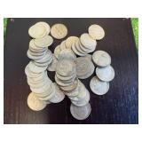 Full Roll Silver Roosevelt Dimes (50)