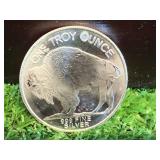 1 oz .999 Silver Buffalo Round