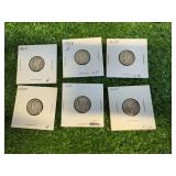 6 Mercury Dimes