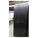 3 Metal Uniform Lockers