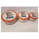 Vintage Cookie Tins, set of 3 tins