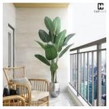 CAPHAUS 5 ft. Artificial Bird of Paradise Plant with 10-Trunks, Realistic Look and Easy Maintenance, Perfect for Home or Office   Customer Returns See Pictures