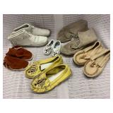 Collection of Vintage Moccasin Shoes and Boots Assortment