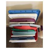 Assorted Plastic Storage Bins with Lids