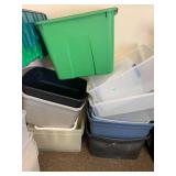 Assorted Storage Bins and Lids Lot