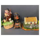 Collectible Music Boxes & Figurines Lot, Mixed Themes