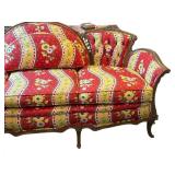 Vintage Camelback Floral Sofa / Settee