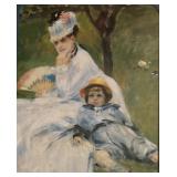 "Madame Monet and Her Son" Print by Pierre-Auguste Renoir