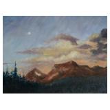 Mountainous Forest Motif Original Painting