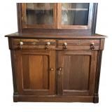 Antique Victorian Country Wooden Cabinet