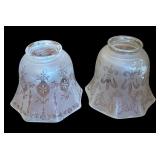 Variety of Vintage Glass Lamp Shades