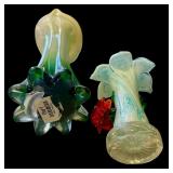 Beautiful Vibrant Art Glass Style Vases