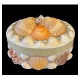 Three Beautiful Handcrafted Seashell Encrusted Trinket / Jewelry Boxes