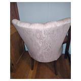 Vintage Wing Back Pink Chair