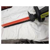 Ryobi 18V Hedge Trimmer, like new condition, one battery