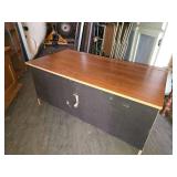 Wooden Entertainment Center with Storage Approx. 41.5 wide x 22 deep x 19 high