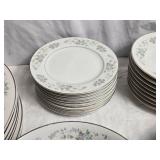 Vintage Porcelain Dinnerware Set with Floral Design