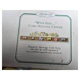 Decorative Wood Barometer and Cork Message Centers Set