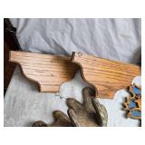 Rustic Wood Decor and Accessories - Moose Shaped Coat Rack, Heart-Shaped Wooden Stool and More