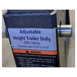 Adjustable Height Trailer Dolly with 600lb Capacity