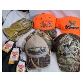 Camouflage and Blaze Orange Hats