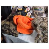 Camouflage and Blaze Orange Hats