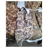 Collection of Vintage Camouflage Hunting Apparel