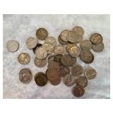 LOT OF 40 MIXED JEFFERSON NICKLES