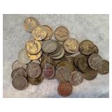 LOT OF 40 MIXED JEFFERSON NICKLES