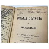 Antique Swedish Book "Biblisk Historia" (Biblical History) 1914