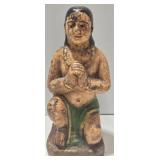 Vintage Indian Temple Chalkware Toy Statue