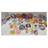 Collection of Vintage Pin-Back Buttons & Patches