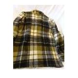 Vintage 60s Woolrich Plaid Wool Flannel Shacket Jacket Shirt Size 38 - Rare