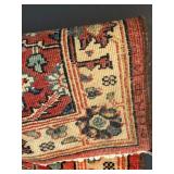 Antique ORIENTAL RUG Serapi Red Hand Knotted Area Rug