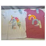 2 of Each Cat & Jack Size Medium(8) Girls T-Shirts