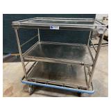 MSRP $2000 Pedigo Stainless Steel 3-Shelf Surgical Case Service Supply Cart - In Excellent Condition!