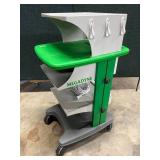 MSRP $2200 Megadyne Mobile Monitor Standing Desk Supply Storage Equipment Cart - In Great Condition!