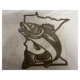 Minnesota Bass Laser Cut Metal Sign