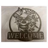 "Welcome" Laser Cut Metal Sign