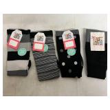 4 Pairs of Black Muk Luks Socks